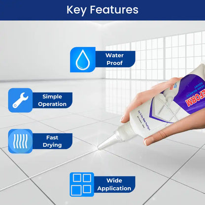 Multipurpose Gap-Filler & Waterproof Tile Grout Sealant - Pack Of 2 (180 ml Tube)